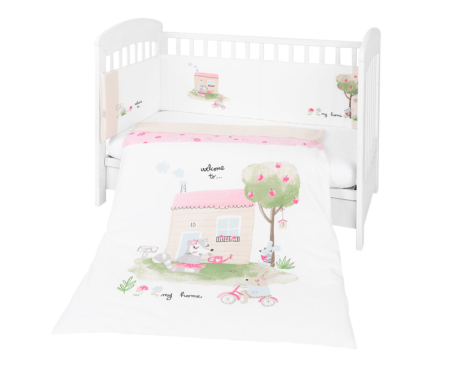 Бебешки спален комплект 2 части EU style 70/140 My Home - Спални Комплекти - Kikkaboo - BebeMama