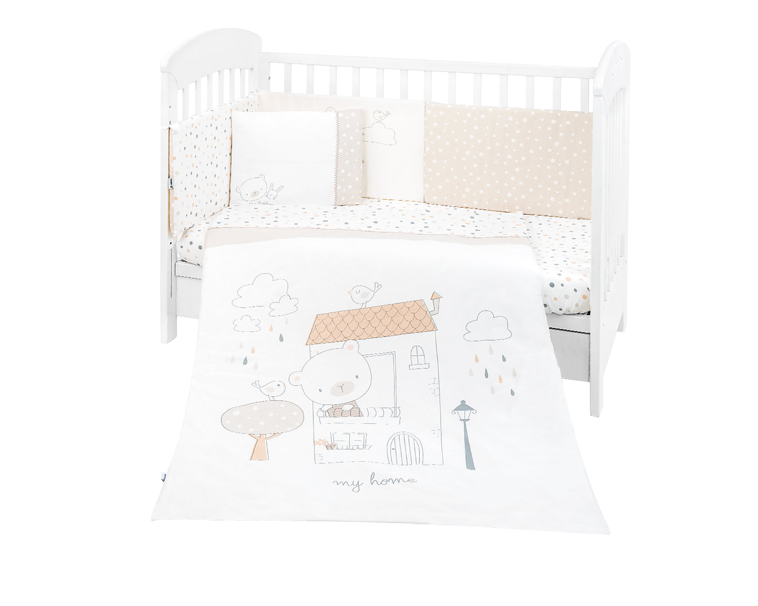 Бебешки спален комплект 6 части 70/140 My Teddy --- BebeMama