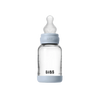 Бебешка Стъклена Бутилка 120 Мл. (силикон) Baby Blue Bibs