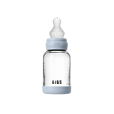 Бебешка Стъклена Бутилка 120 Мл. (силикон) Baby Blue Bibs