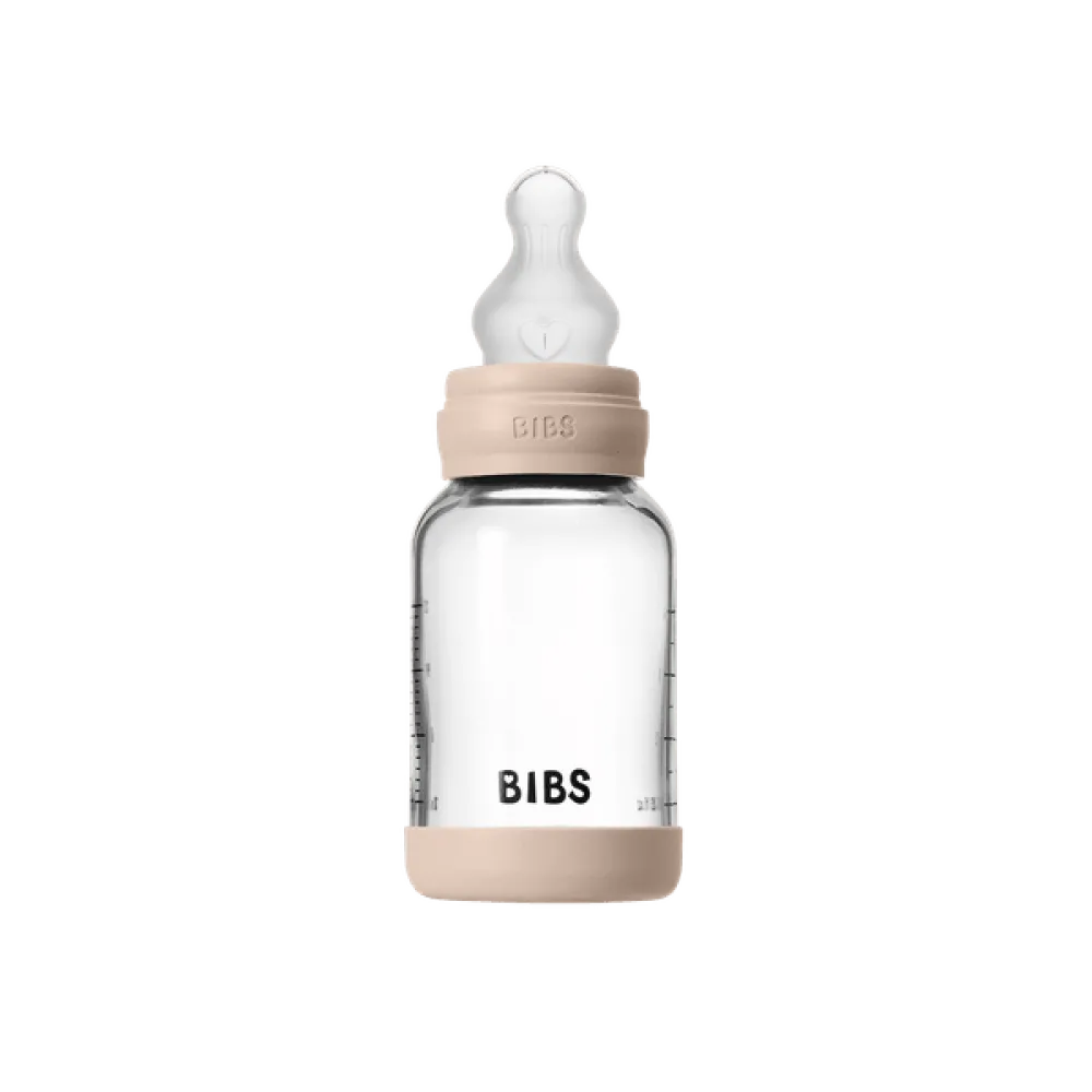 Бебешка Стъклена Бутилка 120 Мл. (силикон) Blush Bibs