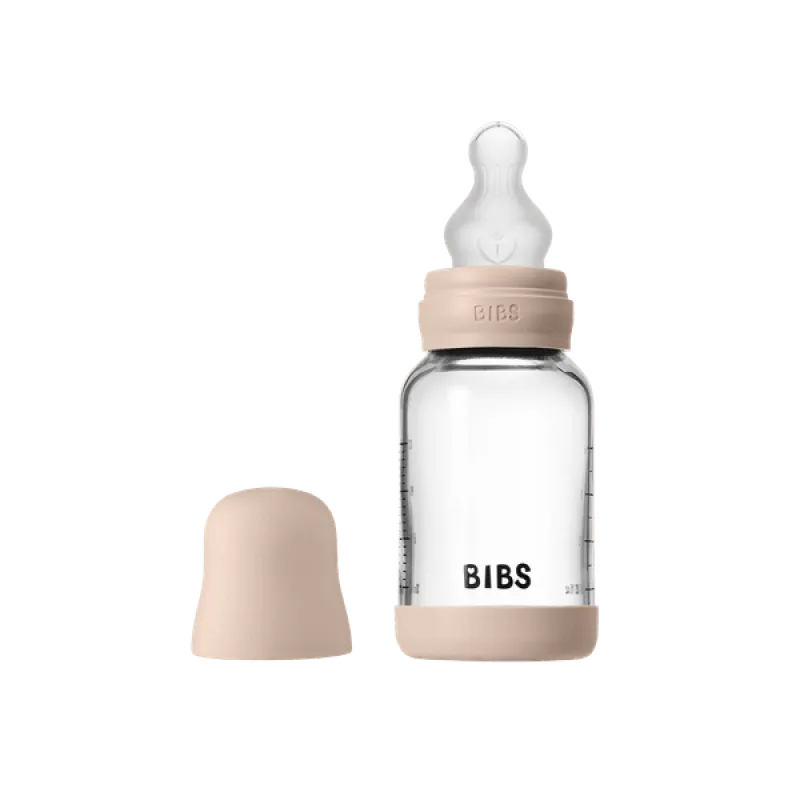 Бебешка Стъклена Бутилка 120 Мл. (силикон) Blush Bibs
