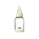 Бебешка Стъклена Бутилка 120 Мл. (силикон) Ivory Bibs