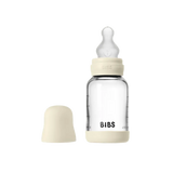 Бебешка Стъклена Бутилка 120 Мл. (силикон) Ivory Bibs