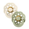 Boheme Kaucsuk Cumi 2 db (0-6 hó) Ivory Sage Bibs