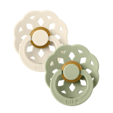 Boheme Kaucsuk Cumi 2 db (0-6 hó) Ivory Sage Bibs