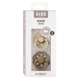 Boheme Каучуков Биберон 2 Бр. (0 6 М.) Vanilla Dark Oak Bibs