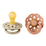 Boheme Каучуков Биберон 2 Бр. (0 6 М.) Vanilla Peach Bibs
