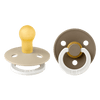 Colour Glow Каучуков Биберон 2 Бр. (0 6 М.) Vanilla Dark Oak 110244 Bibs