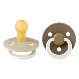 Colour Glow Каучуков Биберон 2 Бр. (0 6 М.) Vanilla Dark Oak 110244 Bibs