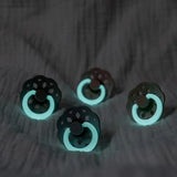 Colour Glow Каучуков Биберон Round 2 Бр. (6 18 М.) Petrol Deep Space Bibs