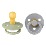 Colour Kaucsuk Cumi 2 db (0-6 hó) Sage Cloud 110262 Bibs