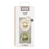Colour Каучуков Биберон Anatomical 2 Бр. (6 18 М.) Ivory Sage Bibs