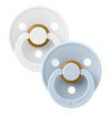 Colour Каучуков Биберон Round 2 Бр. (6 18 М.) White Baby Blue Bibs