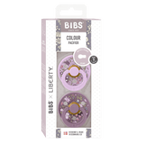 Colour X Liberty Kaucsuk Cumi 2 db. (0-6 hó) Chamomile Lawn Violet Sky Mix Bibs