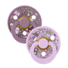 Colour X Liberty Kaucsuk Cumi 2 db. (0-6 hó) Chamomile Lawn Violet Sky Mix Bibs