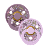 Colour X Liberty Kaucsuk Cumi 2 db. (0-6 hó) Chamomile Lawn Violet Sky Mix Bibs