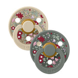 Colour X Liberty Gumicső cumi 2 db (6-18 hónapos) Chamomile Lawn Pine Mix Bibs