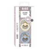 Colour X Liberty Gumi Cumi 2 db (0-6 hónap) Eloise Dusty Blue Mix Bibs