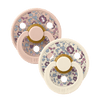 Colour X Liberty Kaucsuk Cumi 2 db. (6-18 hó) Eloise Blush Mix Bibs