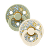 Colour X Liberty Kaucsuk Cumi 2 db (6-18 hó) Eloise Sage Mix Bibs