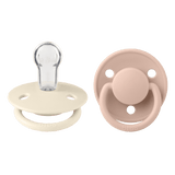 De Lux Силиконов Биберон 2 Бр. (0 3 Г.) Ivory Blush Bibs