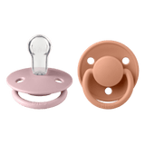 De Lux Силиконов Биберон 2 Бр. (0 3 Г.) Pink Plum Peach Bibs