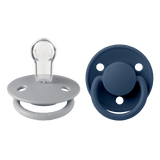 De Lux Szilikon Cumi 2 db (0-3 év) Cloud Steel Blue Bibs