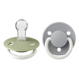 De Lux Силиконов Биберон 2 Бр. (0 3 Г.) Sage Glow Cloud Glow Bibs