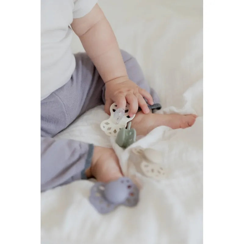 Infinity Силиконов Биберон Anatomical 2 Бр. (0 6 М.) Ivory Sage Bibs