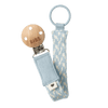 Клипс За Залъгалка Paci Braid Baby Blue Ivory Bibs