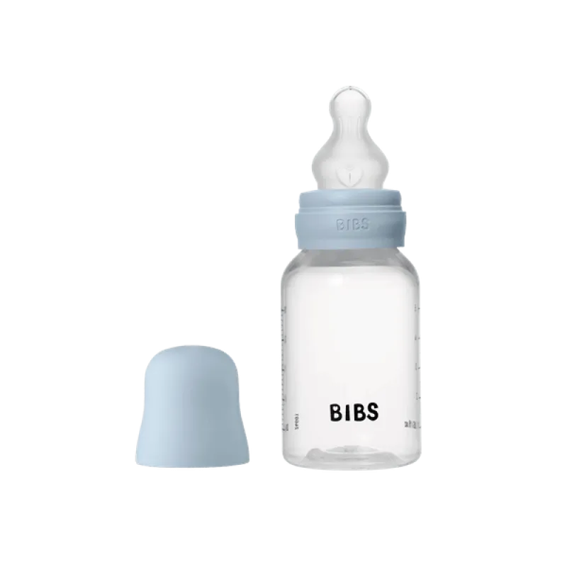 Комплект С Бебешка Бутилка 150 Мл. (силикон) Baby Blue Bibs