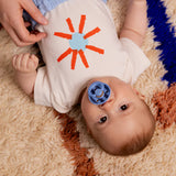 Studio Colour Каучуков Биберон 1 Бр. (0 6 М.) Block Sky Blue Bibs
