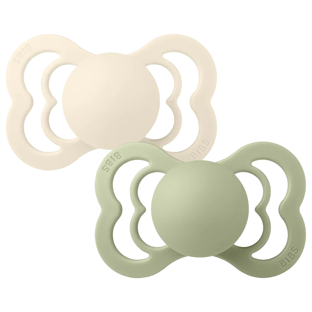Supreme Каучуков Биберон 2 Бр. (0 6 М.) Ivory Sage Bibs