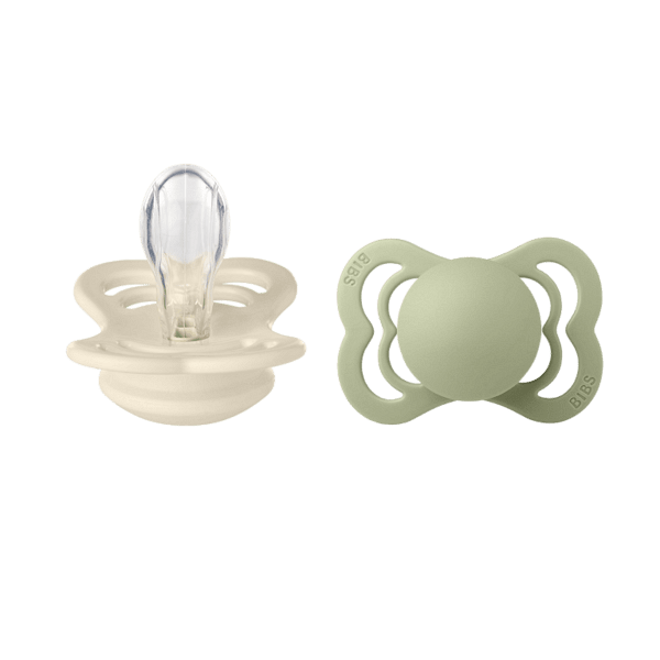 Supreme Каучуков Биберон 2 Бр. (0 6 М.) Ivory Sage Bibs