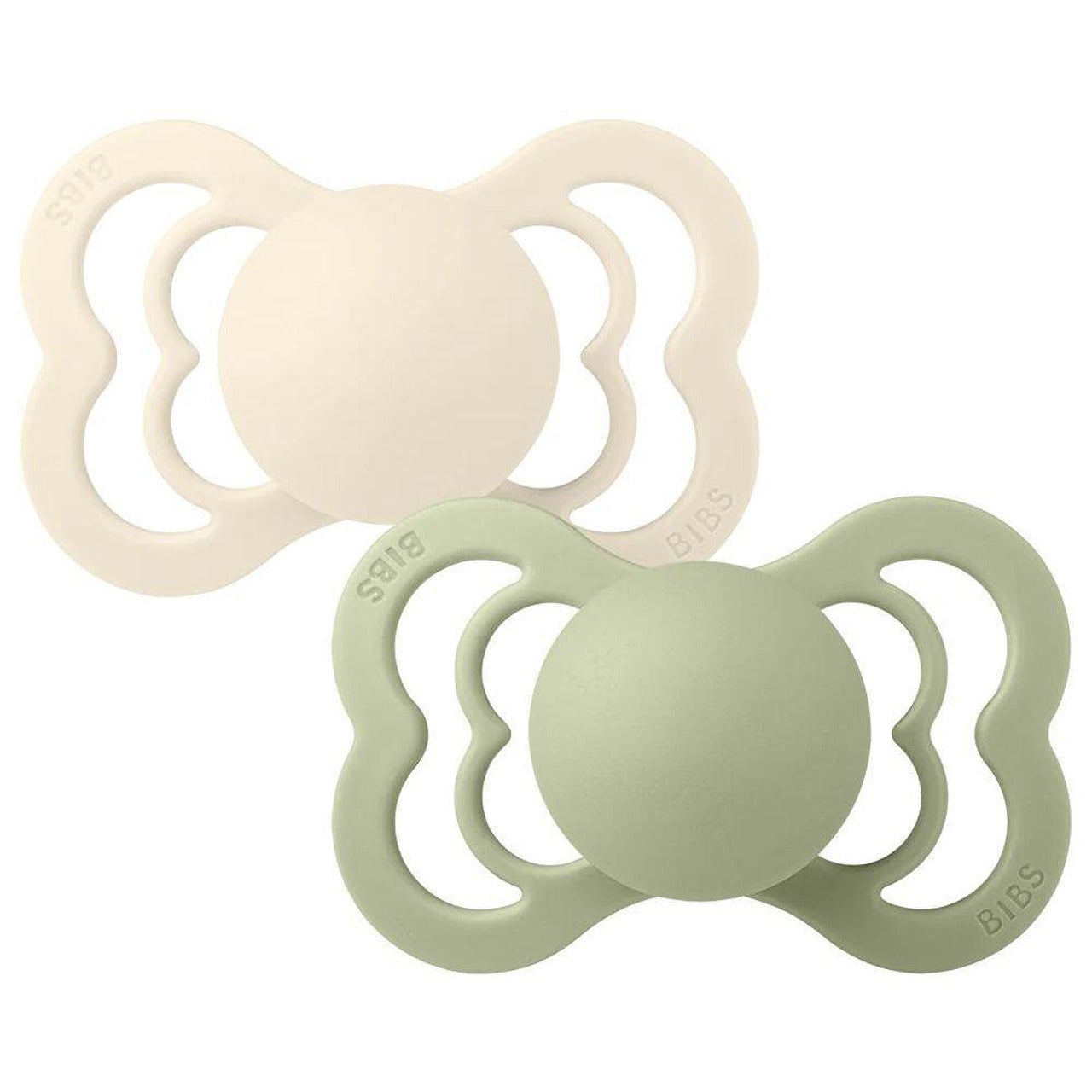 Supreme Силиконов Биберон 2 Бр. (6 18 М.) Ivory Sage Bibs