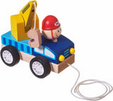 Дървена Играчка Кран За Дърпане 23022588 Bieco