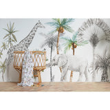 Bambusz muszlin pólyatakaró, 120 x 120 cm, Africa White, Bimbidreams
