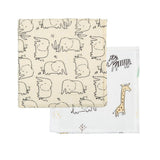 Комплект Бамбукови Муселинови Пелени 120x120 См. 2 Бр. Giraffe White Bimbidreams