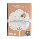 Комплект Бамбукови Муселинови Пелени 120x120 См. 2 Бр. Guau White Grey Bimbidreams