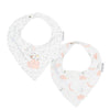 Комплект Бебешки Лигавник Бандана 2 Бр. Pajarito Pink Bimbidreams