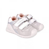 Bőrcipő Első Lépésekhez, 19-es Méret, 24 Zapato Urban Fehér Ezüst Napa Biomecanics
