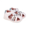 Сандали За Прохождане №19 23 Sandalia Basica Napa Blanco Y Plata 262150 C313 Biomecanics