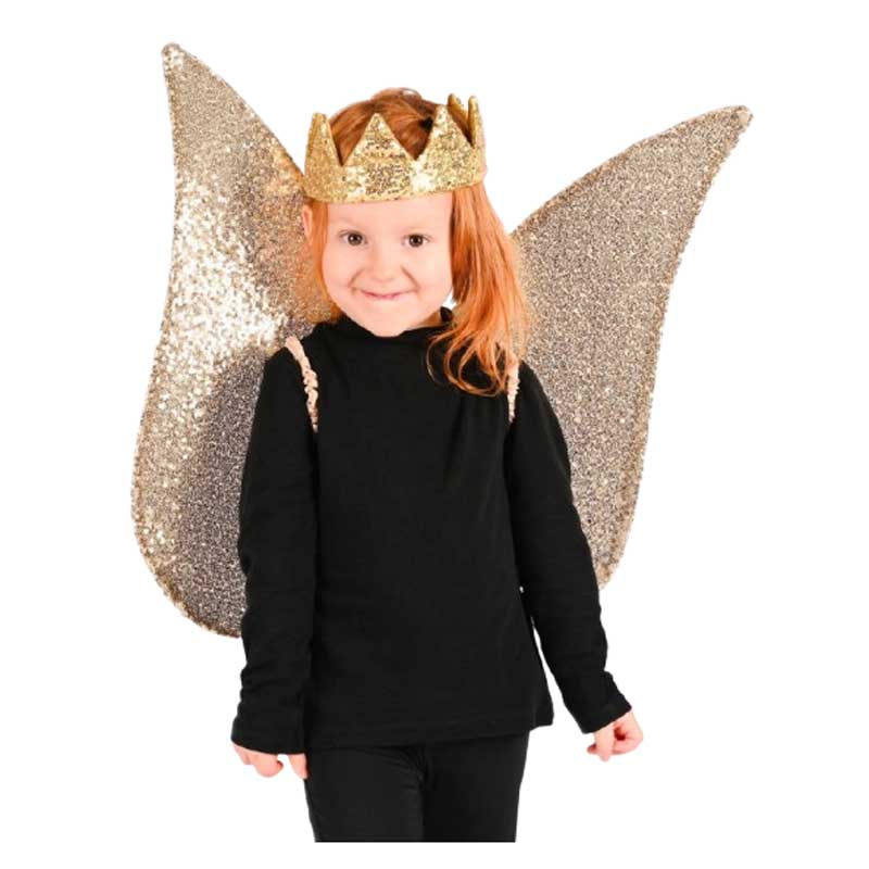 Блестящи Златни Крила С Пайети За Приказни Превъплъщения, 54 См Robetoy