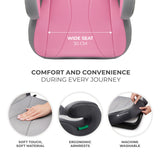 Бустерна Седалка Kinderkraft I-Boost, Розова --- BebeMama
