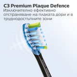 Глава За Четка C3 Premium Plaque Defence Hx9042 88, Черен, 2 Броя Philips Sonicare