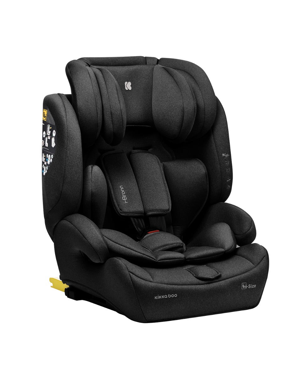 Стол За Кола 76-150 См I-Bronn I-Size Черен - Група 1/2/3 (9-36Кг) - Kikkaboo - BebeMama