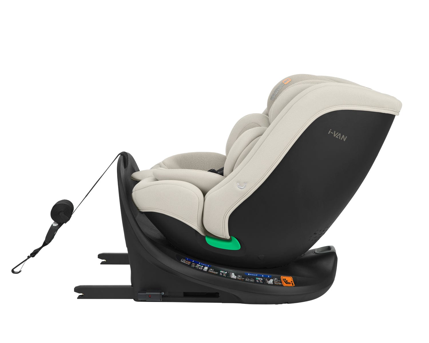 Scaun auto 40-150 cm I-Van I-Size bej deschis 