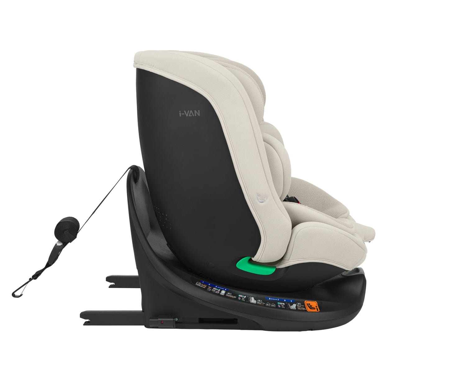 Scaun auto 40-150 cm I-Van I-Size bej deschis 