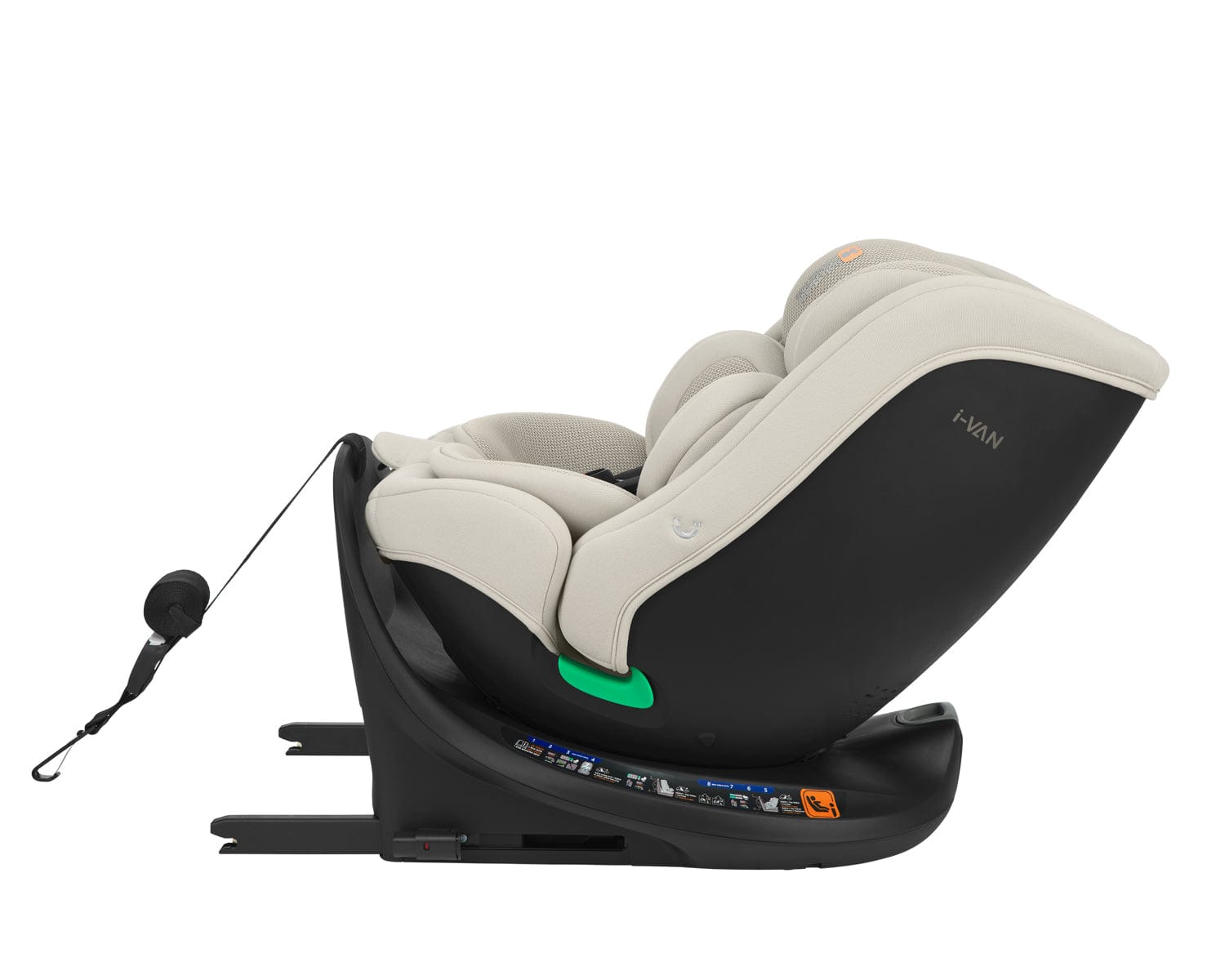 Scaun auto 40-150 cm I-Van I-Size bej deschis 